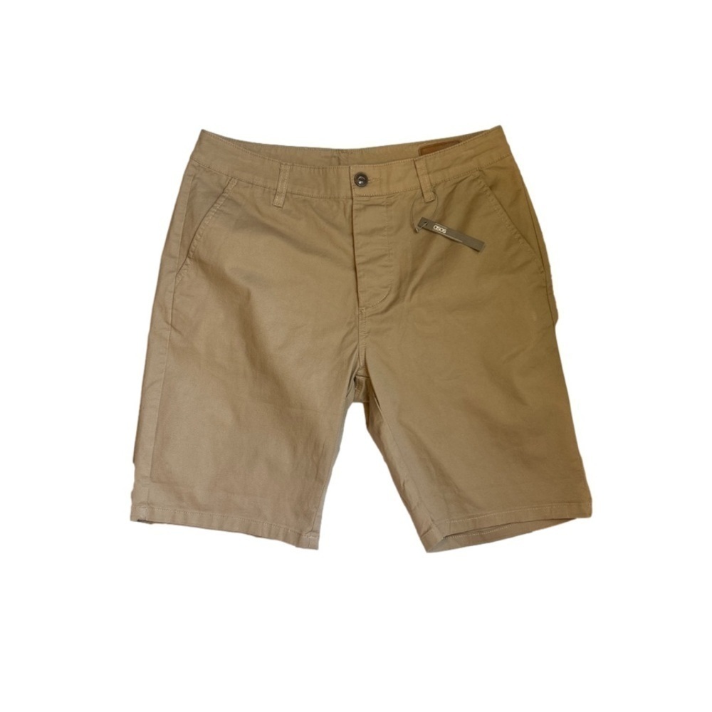 ASOS Flat Front Khaki Chino Shorts NWT